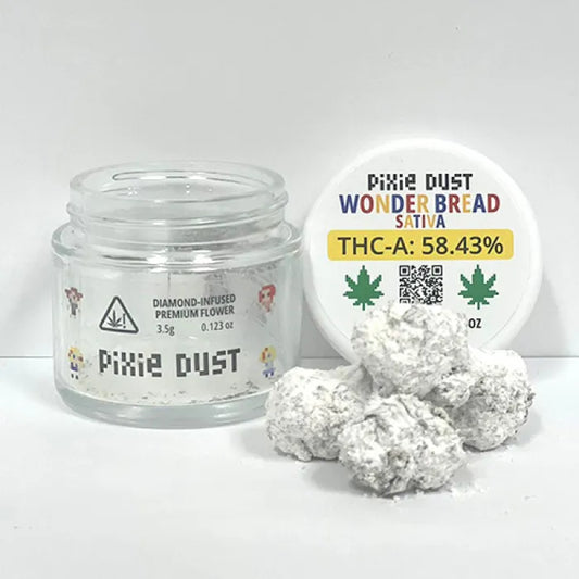 Pixie Dust- Diamond infused THCA - Flower - Wonder Bread - 3.5G