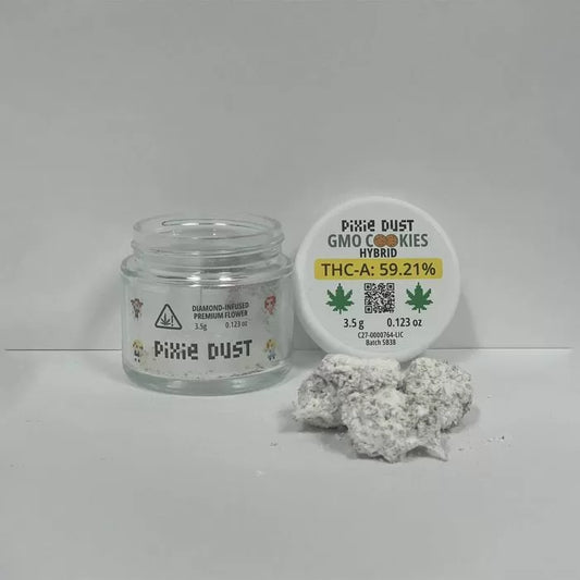 Pixie Dust- Diamond infused THCA - Flower - GMO Cookies - 3.5G